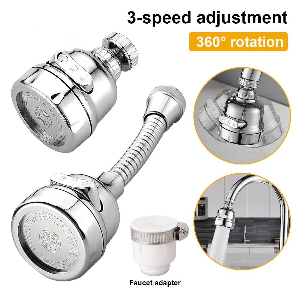 Home Bathroom Water Filter - Universal Kitchen Faucet Shower Extender Filter
