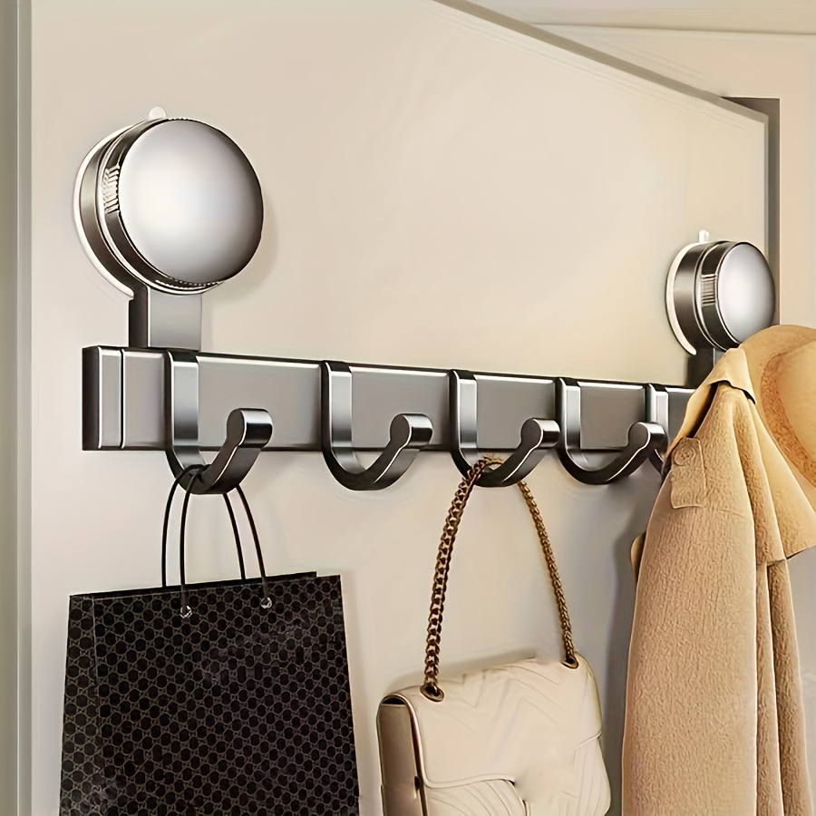 Home Essentials Bathroom Storage - 1-Piece Suction Cup Hook with Six