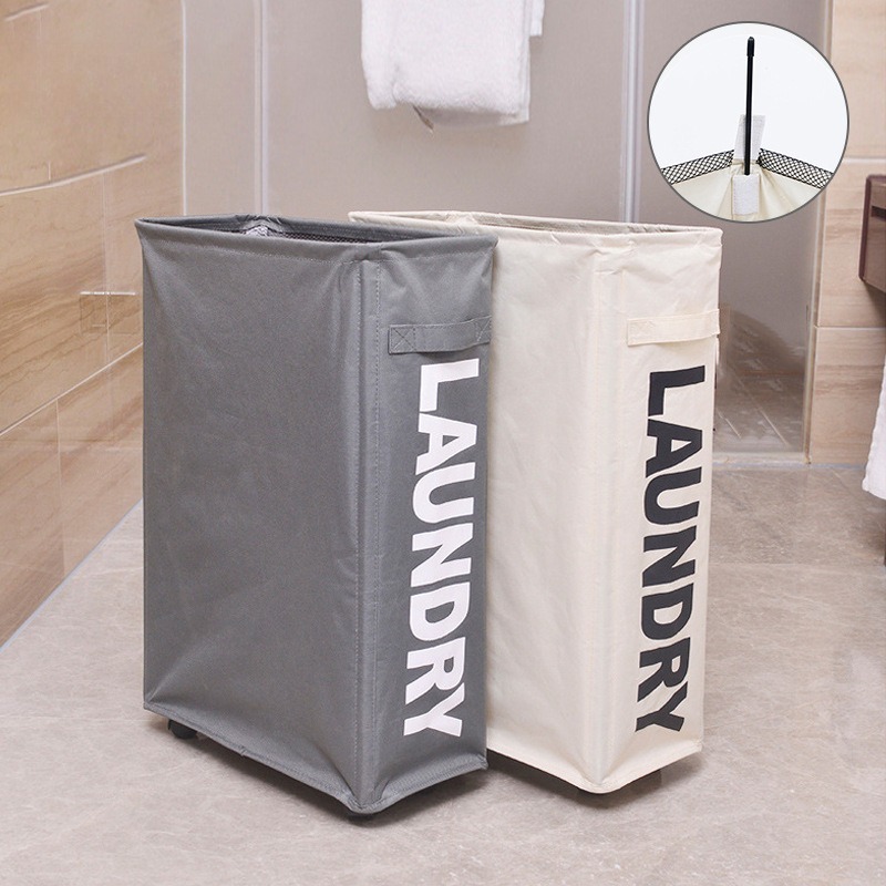 Home Essentials Bathroom Storage - Foldable Fabric Laundry Hamper Storage Dirty