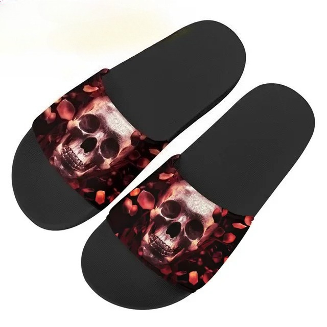 Home Bathroom Design - Gothic Skull Design Woman Summer Outdoor