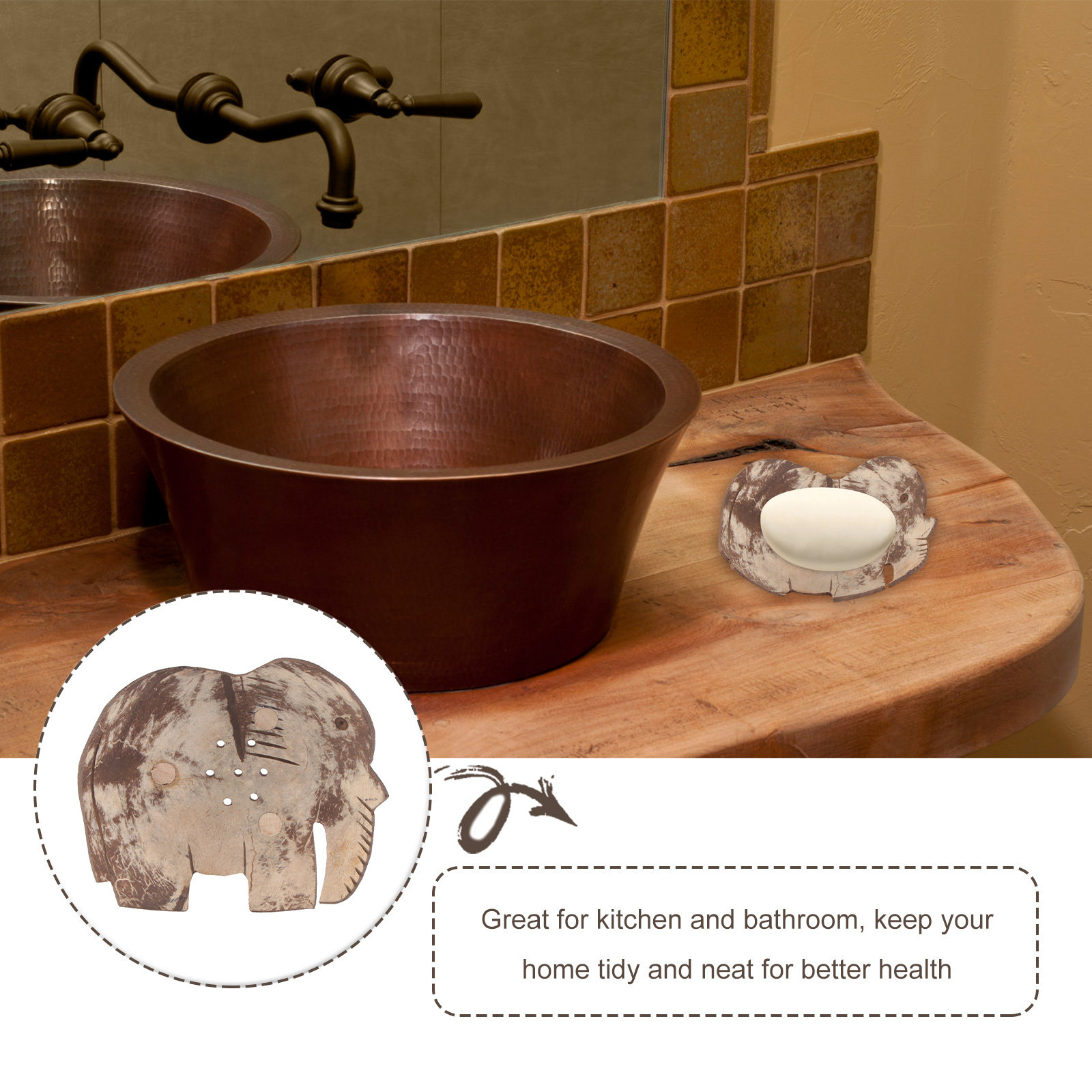Wooden Soap Box Storage Contai – Home Essentials Bathroom Storage recenzja i cena