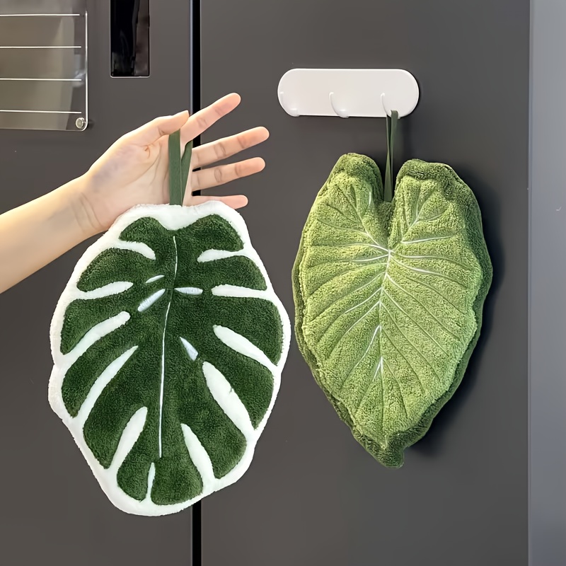 Leaf Design Hand Towel Absorbe – Home Bathroom Design recenzja i cena