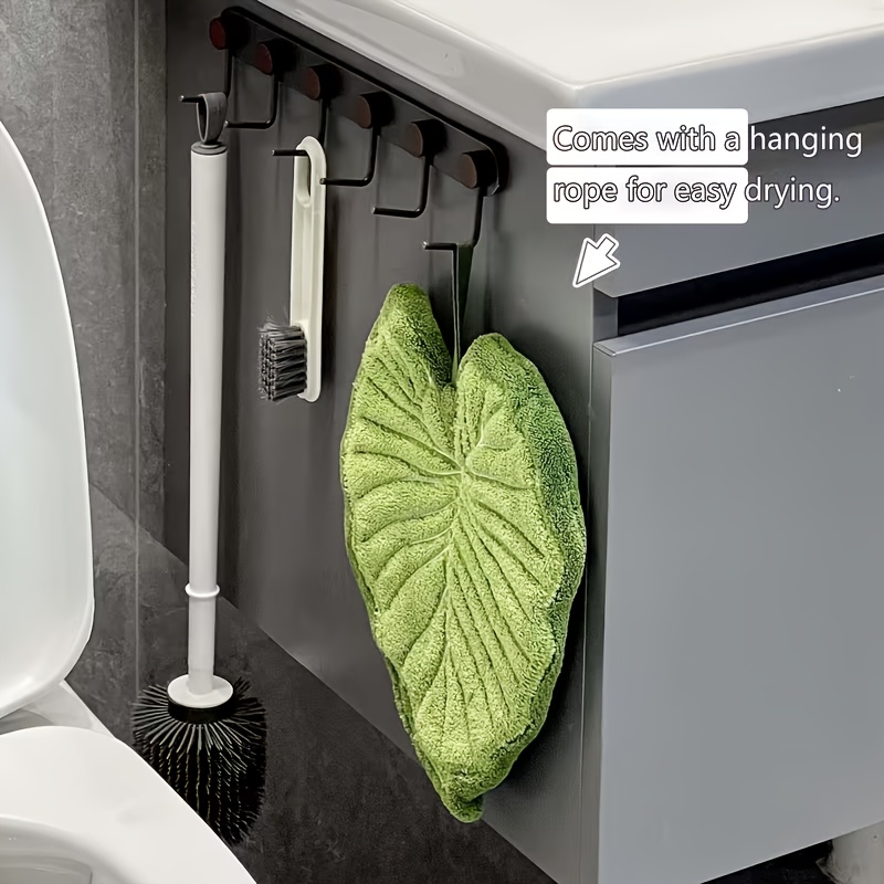 Leaf Design Hand Towel Absorbe – Home Bathroom Design recenzja i cena