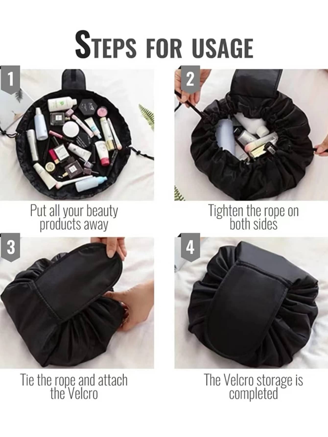 1pc Cosmetic Storage Bag, Trav – Home Essentials Bathroom Storage recenzja i cena