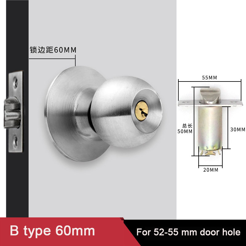 Aluminum Alloy Round Door Knob – Home Bathroom Key recenzja i cena