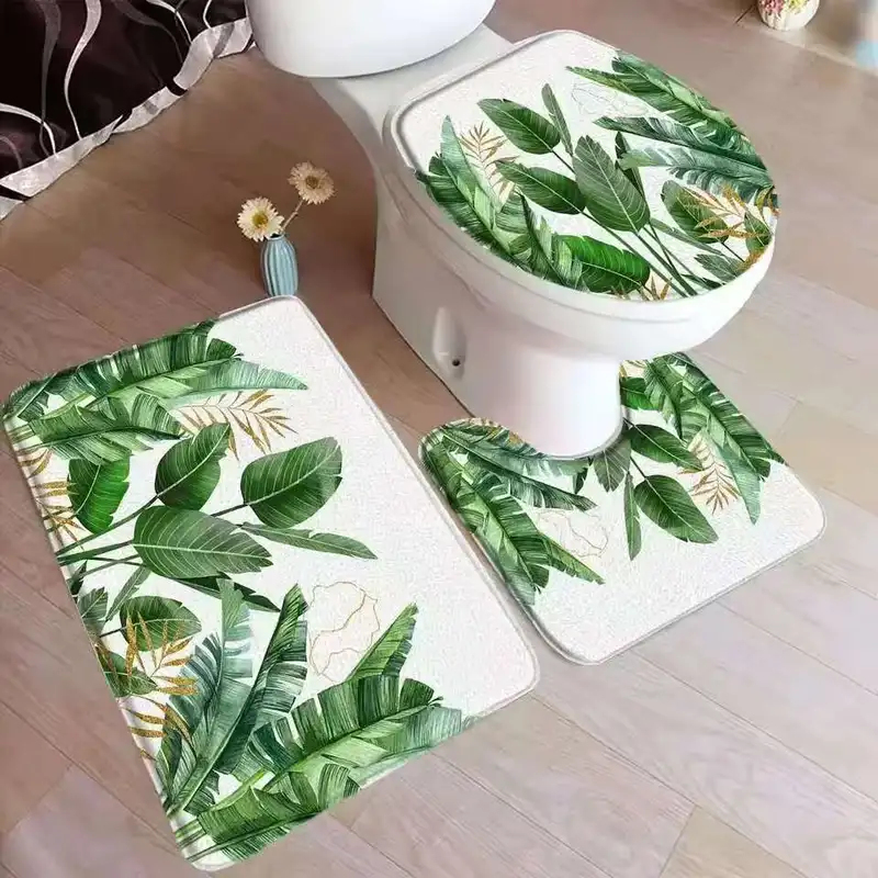 VIKAMA Tropical Leaf Bath Mat  – Zara Home Bathroom Rug recenzja i cena