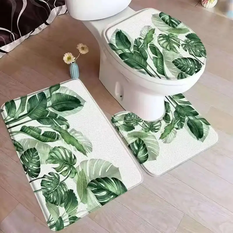 VIKAMA Tropical Leaf Bath Mat  – Zara Home Bathroom Rug recenzja i cena