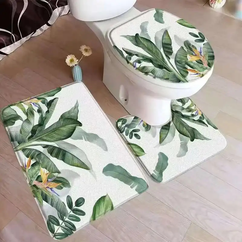 VIKAMA Tropical Leaf Bath Mat  – Zara Home Bathroom Rug recenzja i cena