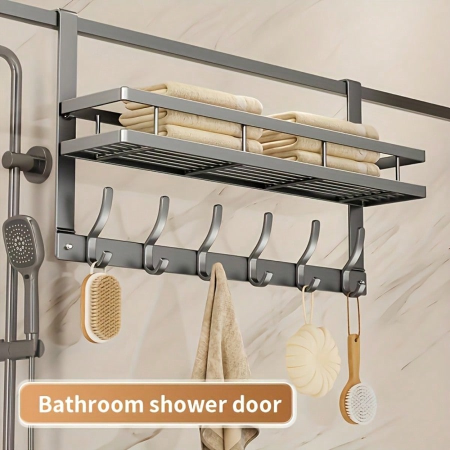 Heavy Metal Door Storage Rack- – Home Bathroom Key recenzja i cena