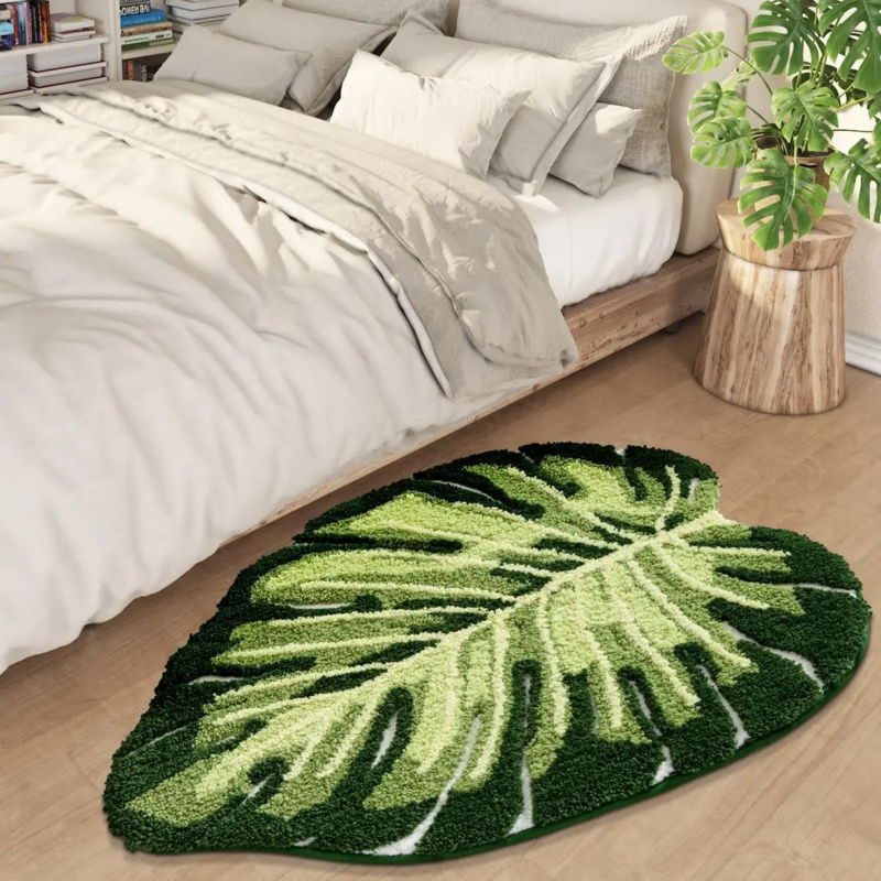VIKAMA Tropical Green Leaf Bat – Zara Home Bathroom Rug recenzja i cena