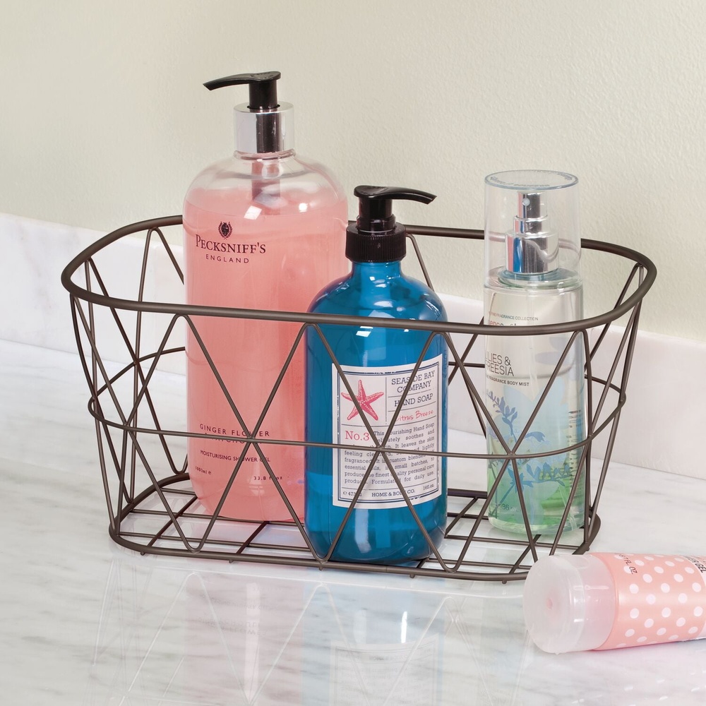 Bronze Steel Wire Storage Bask – Home Essentials Bathroom Storage recenzja i cena