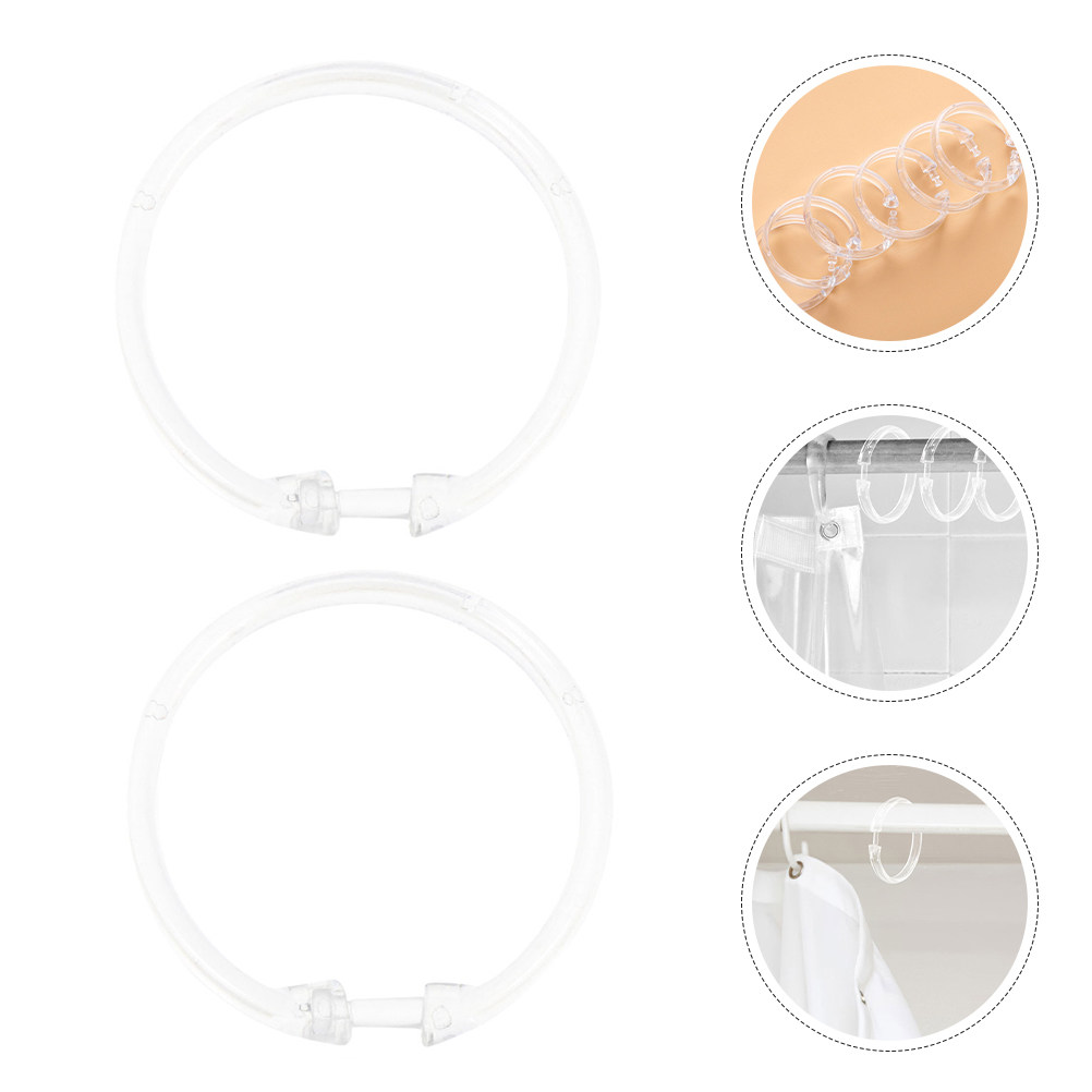 15Pcs Clear Shower Curtain Rin – Home Bathroom Design recenzja i cena