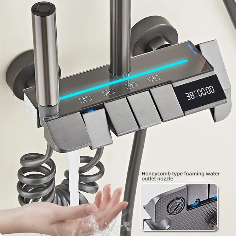 Bathroom Faucet Set With LED D – Home Bathroom Key recenzja i cena