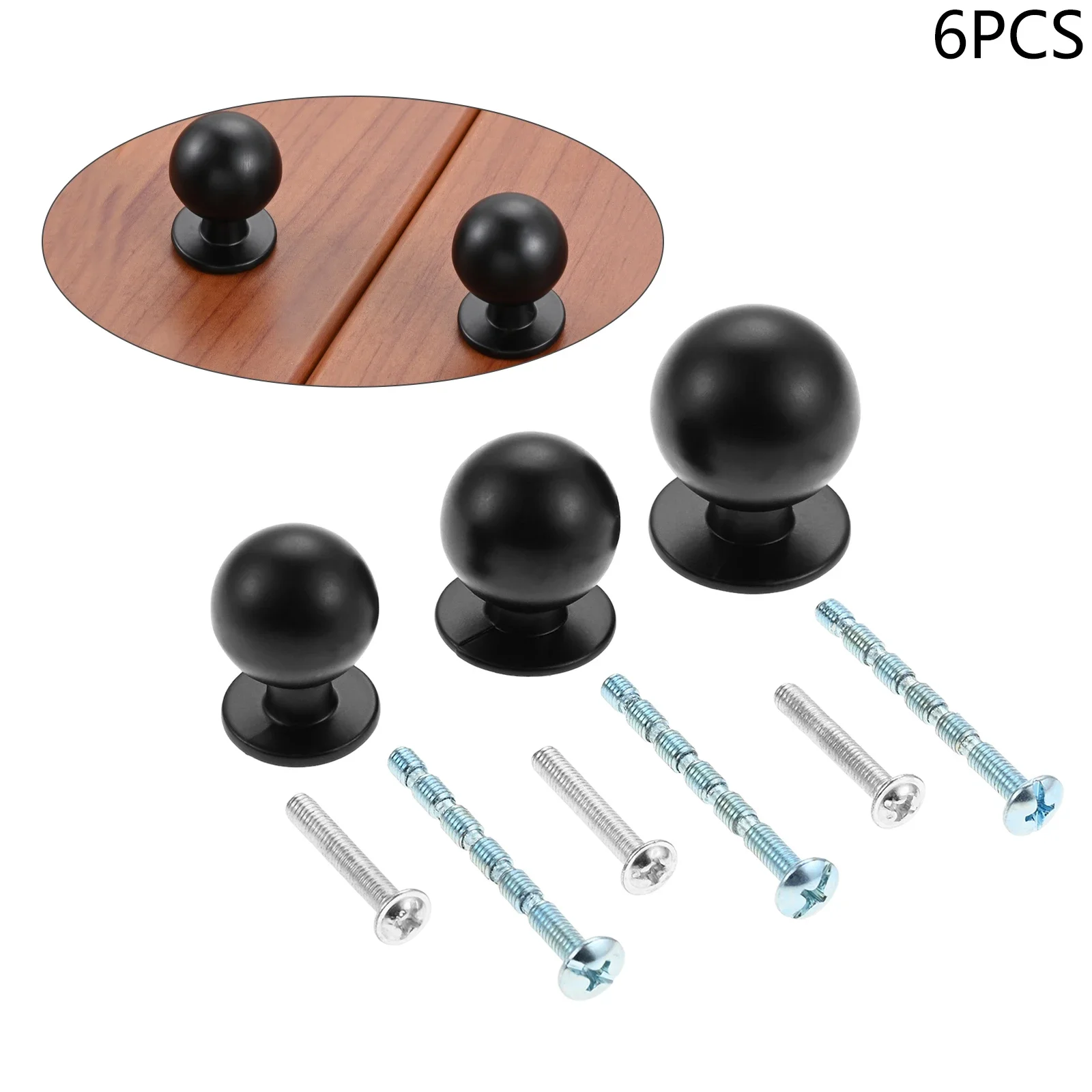 6pcs Black Modern Cabinet Door – Home Hardware Bathroom Cabinets recenzja i cena