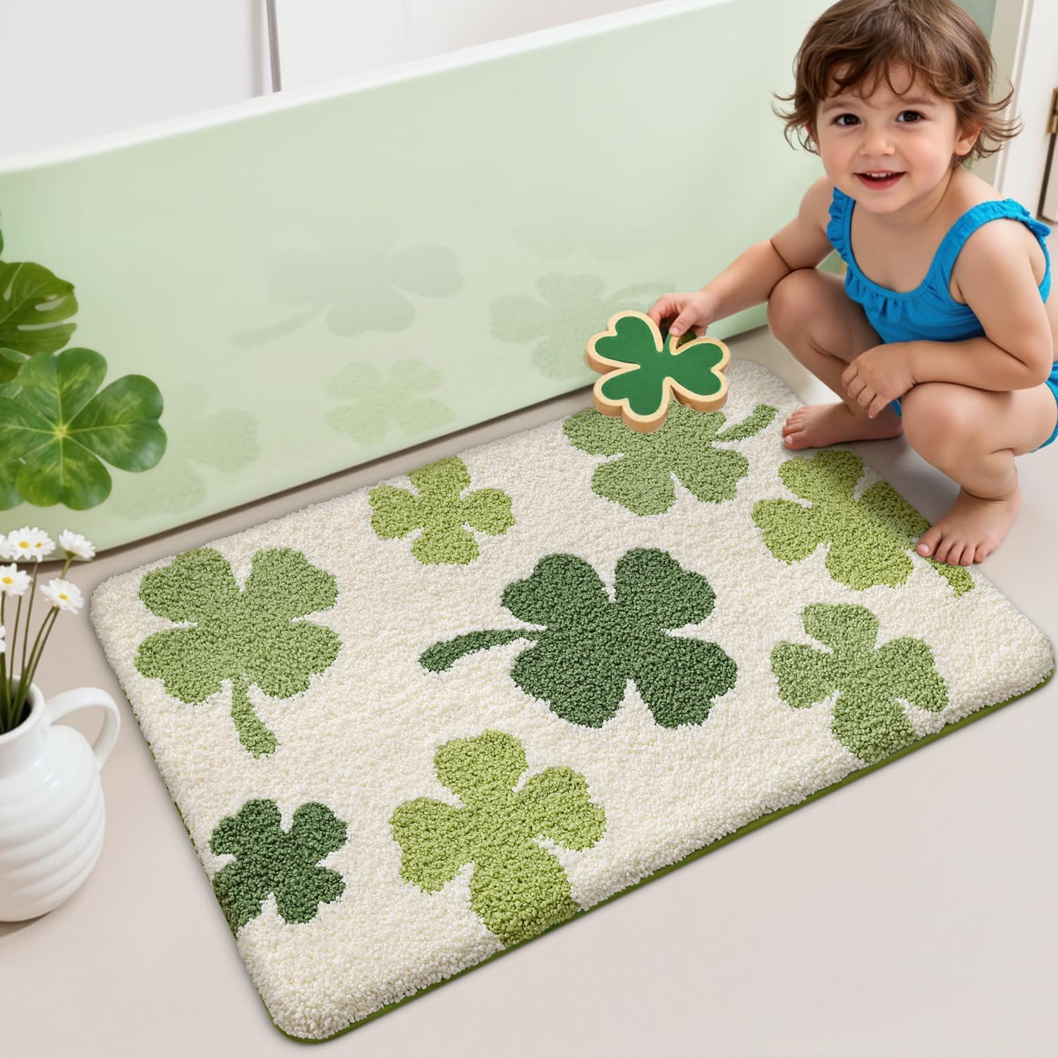 VIKAMA Modern Bathroom Carpet  – Zara Home Bathroom Rug recenzja i cena