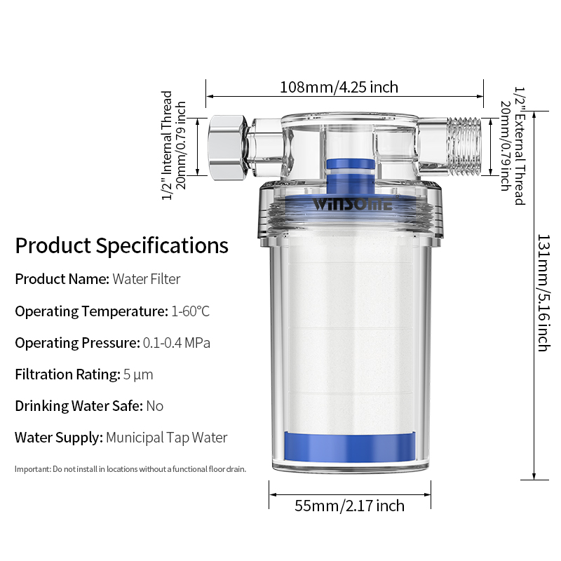 Home water heater pre filtrati – Home Bathroom Water Filter recenzja i cena