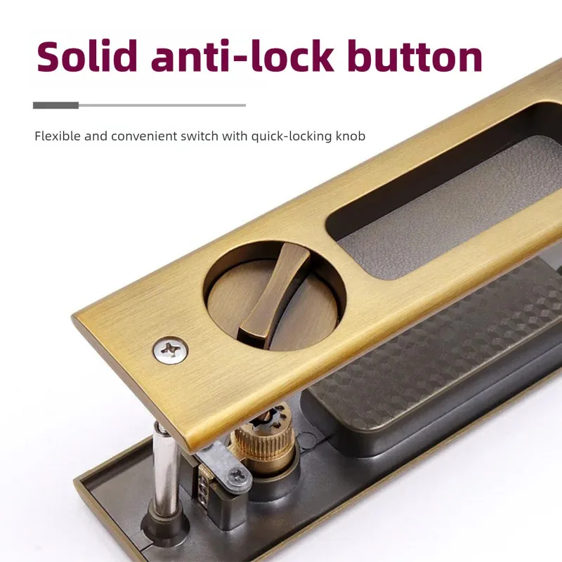 Black Sliding Door Lock with K – Home Bathroom Key recenzja i cena