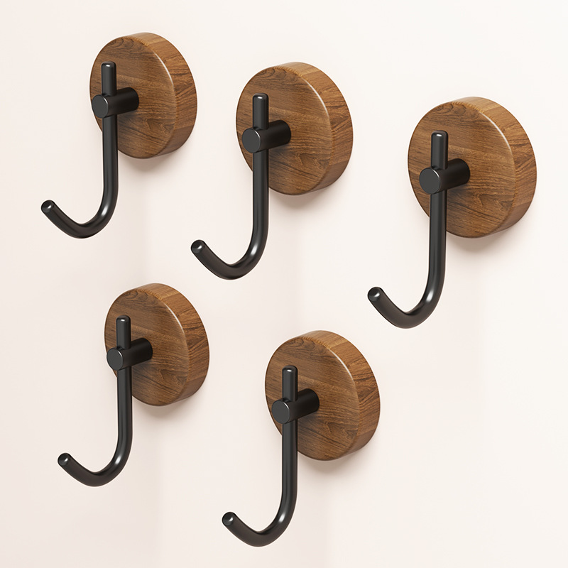 4/1pcs Wall Wood Hook Self-adh – Home Bathroom Key recenzja i cena