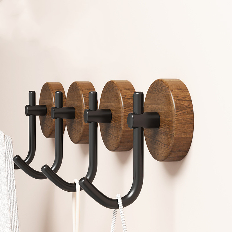 4/1pcs Wall Wood Hook Self-adh – Home Bathroom Key recenzja i cena