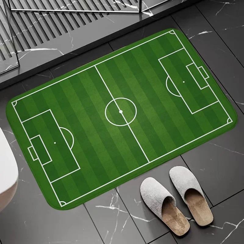 Soccer Field Pattern Door Mat  – Zara Home Bathroom Rug recenzja i cena