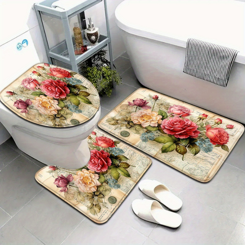 VIKAMA Vintage Floral Bath Mat – Zara Home Bathroom Rug recenzja i cena