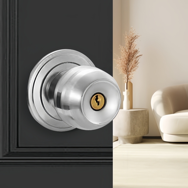 Metal Round Door Knobset Alumi – Home Bathroom Key recenzja i cena