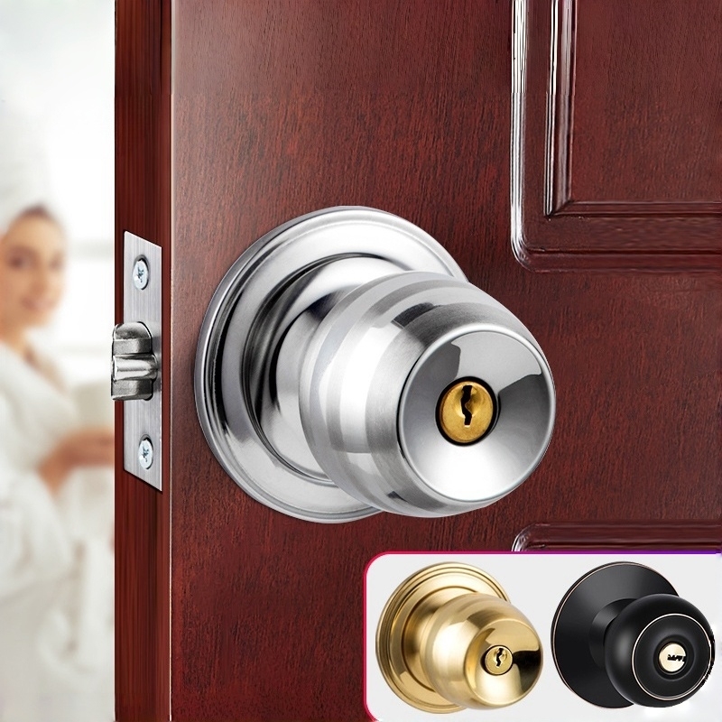 Metal Round Door Knobset Alumi – Home Bathroom Key recenzja i cena